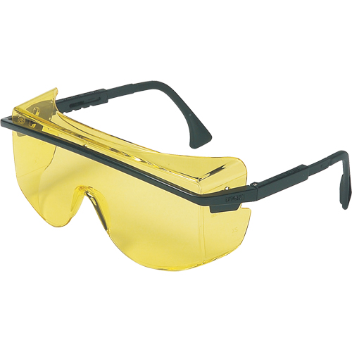 Lunettes de s&eacute;curit&eacute; Uvex Astrospec OTG 3001, Lentille Ambr&eacute;e, Anti-&eacute;gratignures, ANSI Z87+/R&eacute;pond ou surpasse la norme CSA Z94.3 GTA Hardware Inc
