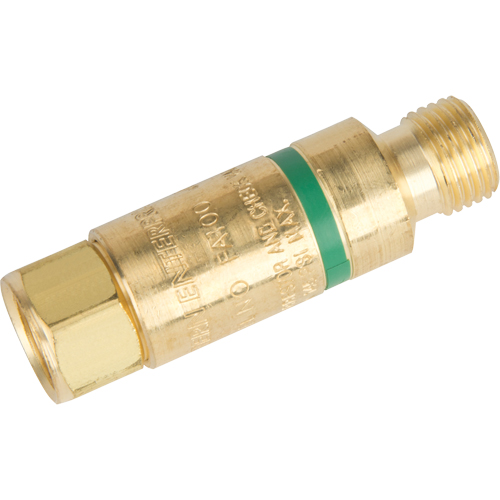 Antiretours pare-flammes - Oxy/gaz combustibles, Gaz combustibles (rouge)/Oxyg&egrave;ne (vert), Style pour chalumeau GTA Hardware Inc