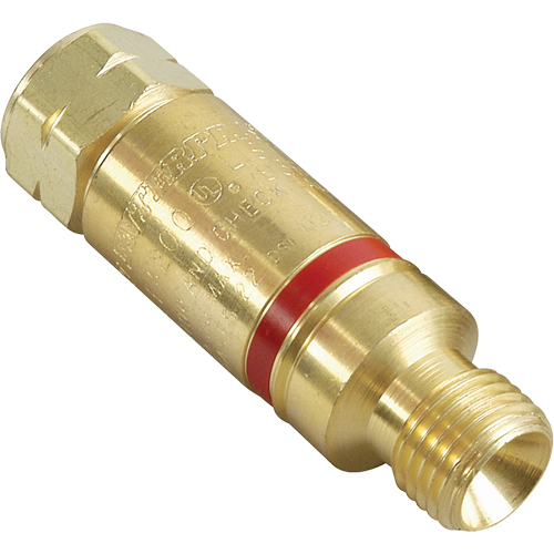 Flashback Arrestors - Oxy/Fuel Gas, Fuel Gas (red)/Oxygen (green), Regulator Adaptor Style GTA Hardware Inc