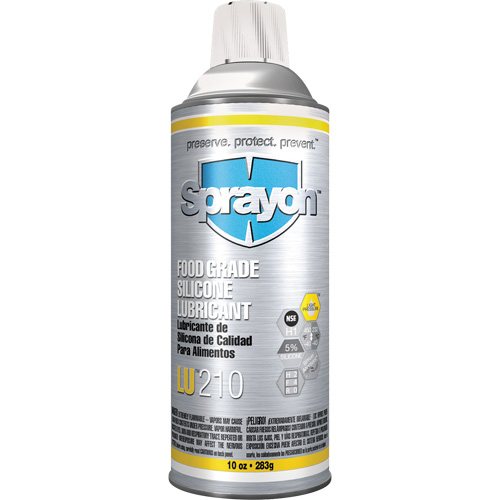 LU210 Food Grade Silicone Lubricant, Aerosol Can GTA Hardware Inc