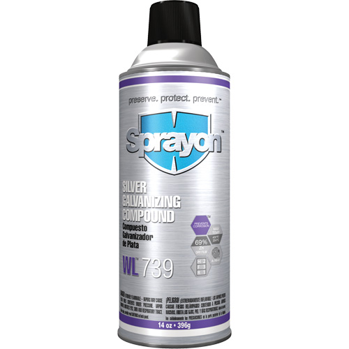 WL739 Silver Galvanizing Compound, Aerosol Can GTA Hardware Inc