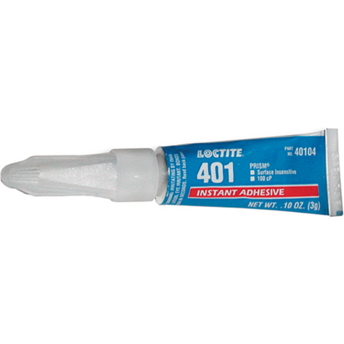 401 General Purpose Instant Adhesive, Clear, Tube, 3 g GTA Hardware Inc