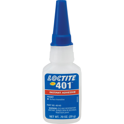 Prism 401 Instant Adhesive, Clear, Bottle, 20 g GTA Hardware Inc