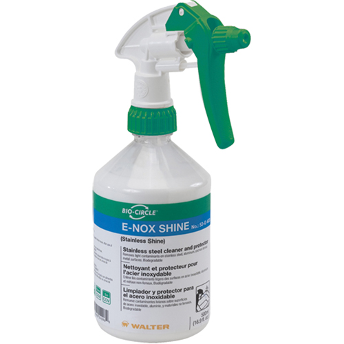 E-Nox Shine Stainless Steel Cleaner & Protector, 500 ml, Trigger Bottle GTA Hardware Inc