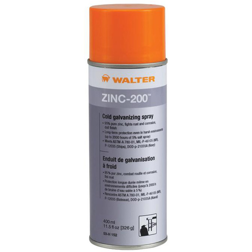 Zinc-200 Cold Galvanizing Spray, Aerosol Can GTA Hardware Inc