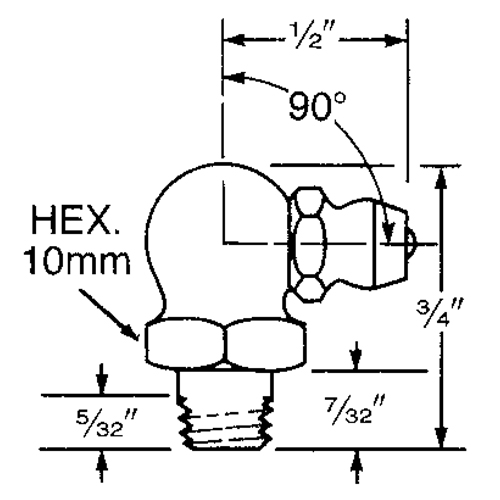 Fitting, 6 mm Thread GTA Hardware Inc