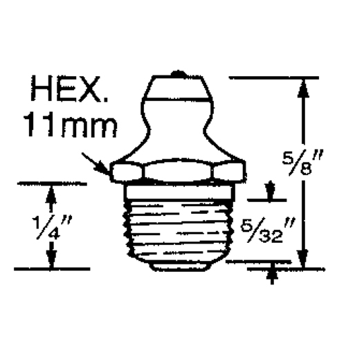 Fitting, 10 mm Thread GTA Hardware Inc