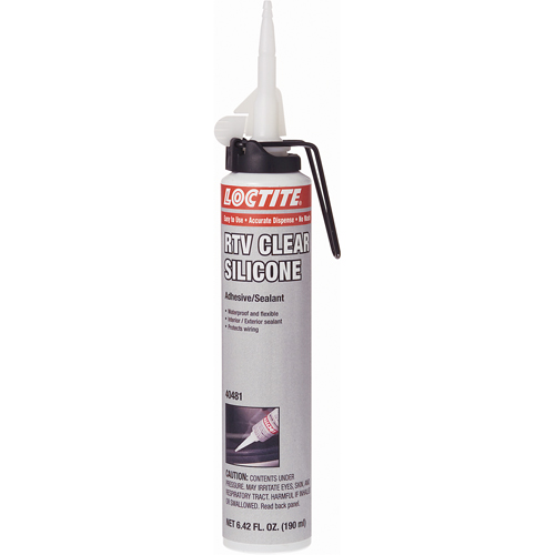 Scellant adh&eacute;sif &agrave; la silicone Superflex RTV, Cartouche, Transparent GTA Hardware Inc