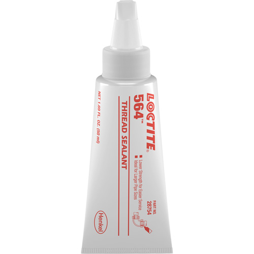 Produit d'&eacute;tanch&eacute;it&eacute; pour raccords filet&eacute;s 564, Tube, 50 ml, -53.9° C - 572° C/-65° F - 300° F GTA Hardware Inc