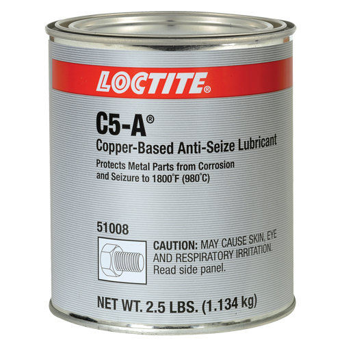 Lubrifiant antiblocage au cuivre Loctite 8008 C5-A, 2,5 lb, Canette, 1800°F (982°C) Temp&eacute;rature max. GTA Hardware Inc