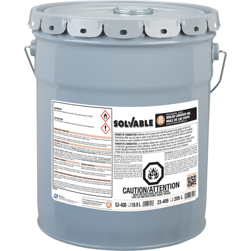 Huile de lin bouillie, Seau, 18,9 L Volume net GTA Hardware Inc
