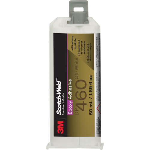Scotch-Weld Adhesive, 50 ml, Dual Cartridge, Two-Part, White GTA Hardware Inc