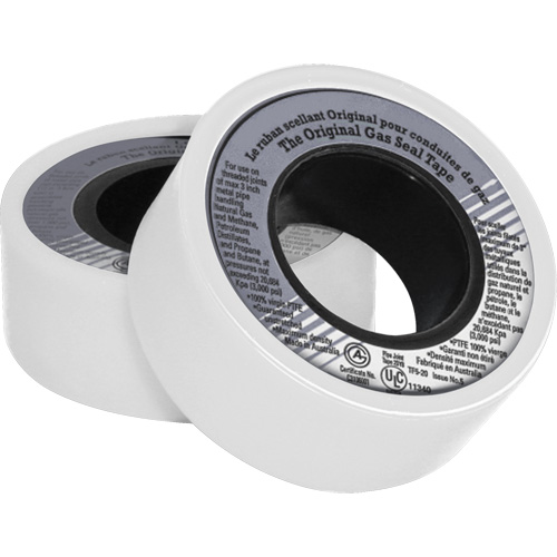 PTFE Thread Sealant Tape, 480" L x 3/4" W, White GTA Hardware Inc
