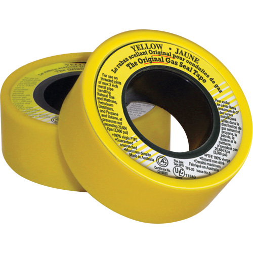 PTFE Thread Sealant Tape, 236" L x 3/4" W, Yellow GTA Hardware Inc