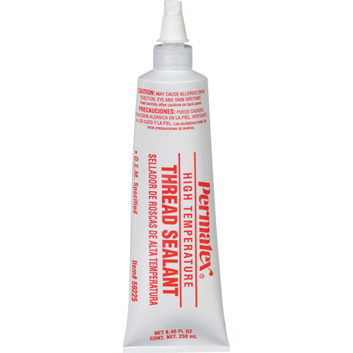 Scellant pour filetage haute temp&eacute;rature, Tube, 250 ml, -54° C - 204° C/-65° F - 400° F GTA Hardware Inc