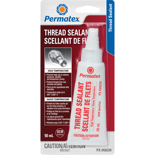 High Temperature Thread Sealant, Bottle, 50 ml, -54° C - 204° C/-65° F - 400° F GTA Hardware Inc