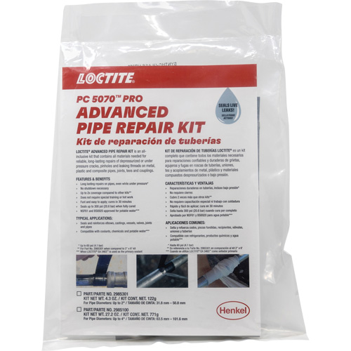 Trousse de r&eacute;paration de tuyaux avanc&eacute;e de 2" GTA Hardware Inc