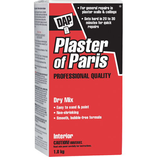 Plaster of Paris Dry Mix, 2 kg, Box GTA Hardware Inc