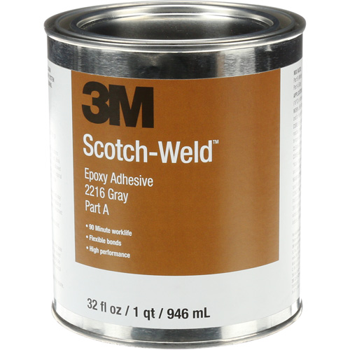 Adh&eacute;sif Scotch-Weld, 32 oz liq., Trousse, Deux composants, Gris GTA Hardware Inc