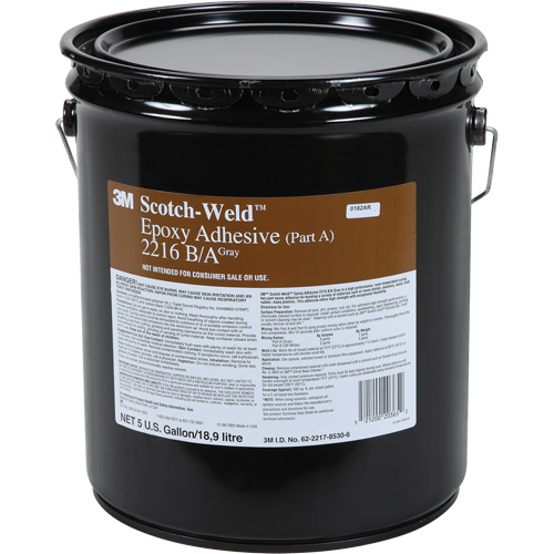 Scotch-Weld Adhesive, 5 gal., Pail, Two-Part, Grey GTA Hardware Inc