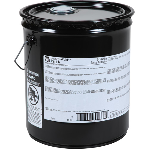 Adh&eacute;sif Scotch-Weld, 5 gal., Seau, Deux composants, Blanc cass&eacute; GTA Hardware Inc