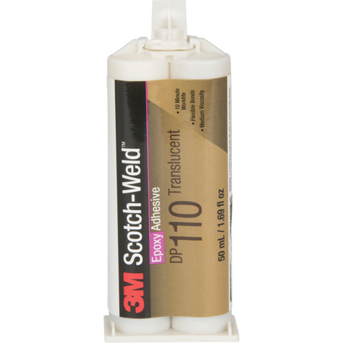 Adh&eacute;sif Scotch-Weld, 1,64 liq. oz., Cartouche double, Deux composants, Transparent GTA Hardware Inc