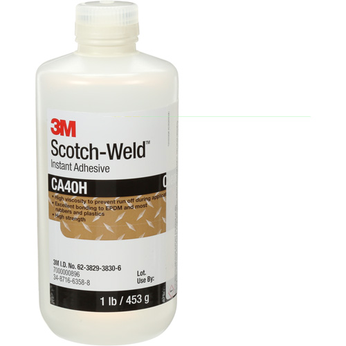 Colle instantan&eacute;e Scotch-Weld, Transparent, Bouteille, 1 lb GTA Hardware Inc