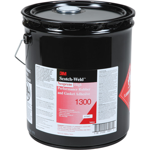 High-Performance Rubber & Gasket Adhesive, Pail, Yellow GTA Hardware Inc