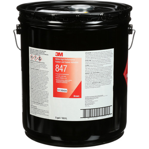 Scotch-Weld High-Performance Rubber & Gasket Adhesive, Pail, Brown GTA Hardware Inc