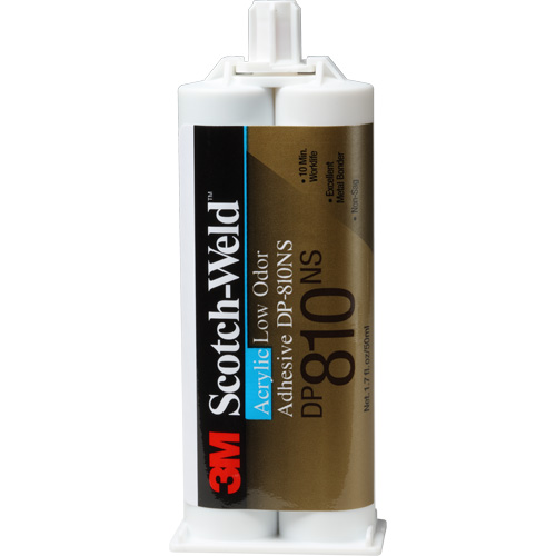 Scotch-Weld Low-Odour Acrylic Adhesive, Two-Part, Dual Cartridge, 1.7 oz., White GTA Hardware Inc