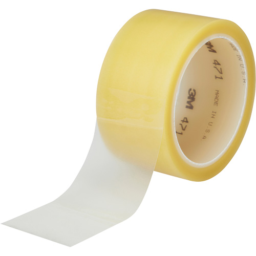 Ruban en vinyle 471, 38 mm (1-1/2") la x 32,9 m (108') lo, 5,3 mils, Transparent GTA Hardware Inc