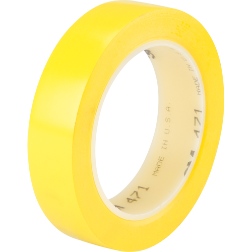 Ruban en vinyle 471, 25,4 mm (1") la x 32,9 m (108') lo, 5,3 mils, Jaune GTA Hardware Inc