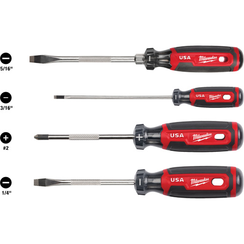 Cushion Grip Screwdriver Set, 4 Pcs. GTA Hardware Inc