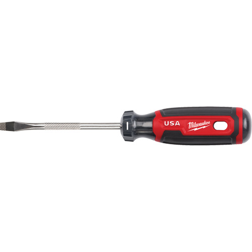 Tournevis &agrave; fente, Tige de 1/4", Ronde, 211 mm lo, Prise en Coussin&eacute;e GTA Hardware Inc