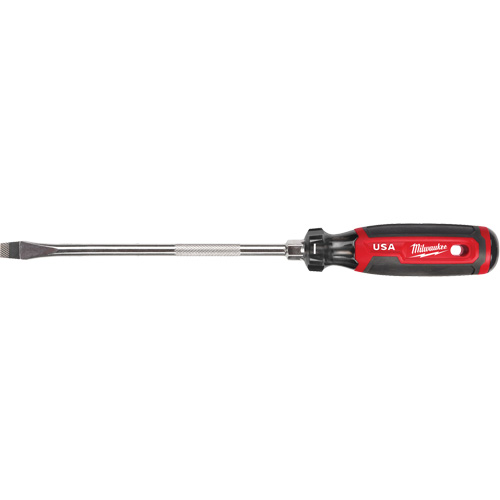 Tournevis &agrave; fente, Tige de 3/8", Ronde, 330 mm lo, Prise en Coussin&eacute;e GTA Hardware Inc