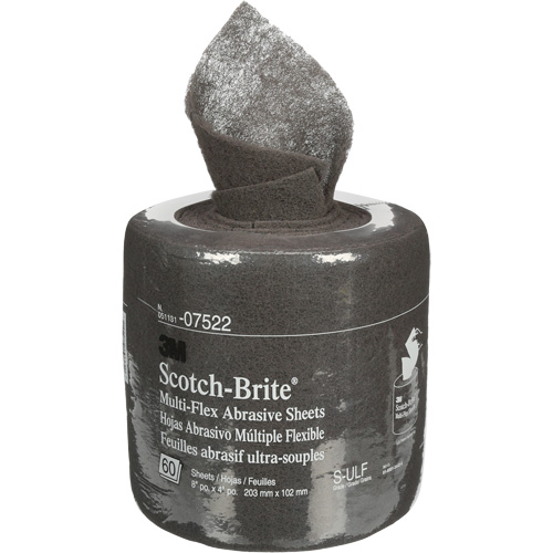 Rouleaux de feuilles Scotch-Brite, Carbure de silicium, 8", Grain Ultra fin GTA Hardware Inc
