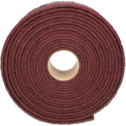 Ruban de nettoyage et de finition Scotch-Brite, Moyen, Oxyde d'aluminium, 4" la x 30' lo GTA Hardware Inc