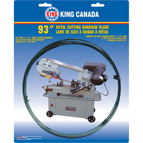 General Purpose Band Saw Blade, Bi-Metal, 93" L x 3/4" W x 0.032" Thick, 6-10 TPI GTA Hardware Inc