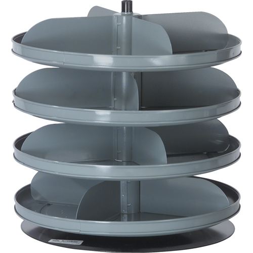 Modules de stockage Rotabin, 60 lb Capacit&eacute; par niveau, 4 Niveau(x), 18-1/2" ha x 17" dia GTA Hardware Inc