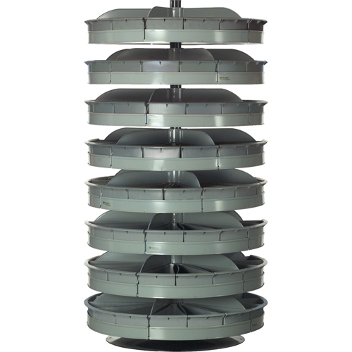 Modules de stockage Rotabin, 500 lb Capacit&eacute; par niveau, 5 Niveau(x), 38" ha x 28" dia GTA Hardware Inc
