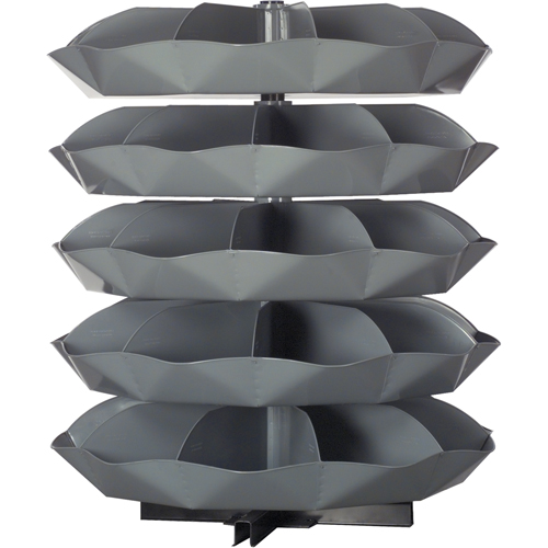 Modules de stockage Rotabin, 625 lb Capacit&eacute; par niveau, 4 Niveau(x), 45" ha x 44" dia GTA Hardware Inc