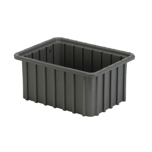 Contenant Divider Box, Poly&eacute;thyl&egrave;ne, 9,8" la x 7,3" p x 5" h, Gris GTA Hardware Inc
