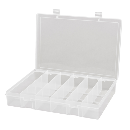 Boîtes &agrave; compartiments compactes en polypropyl&egrave;ne, 13-1/8" la x 9" p x 2-5/16" h, 6 compartiments GTA Hardware Inc