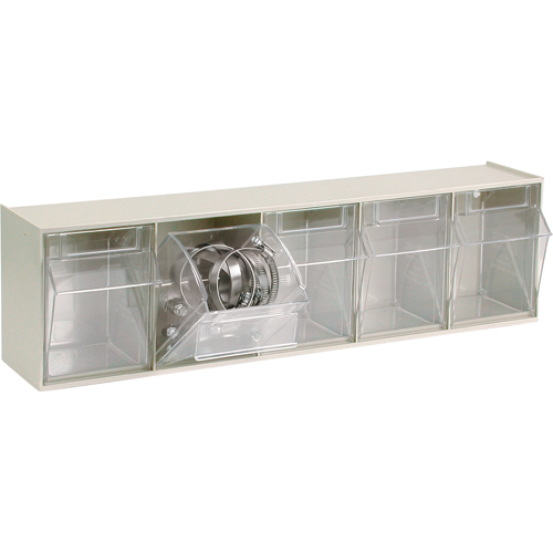Syst&egrave;me de casiers modulaires Tip-Out, 23-5/8" la x 5-1/4" p x 6-1/2" h, 5 tiroirs GTA Hardware Inc