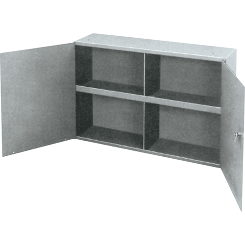 Armoires utilitaires, Acier, 2 Tablettes, 22-1/4" h x 33-3/4" la x 8-1/2" P, Gris GTA Hardware Inc