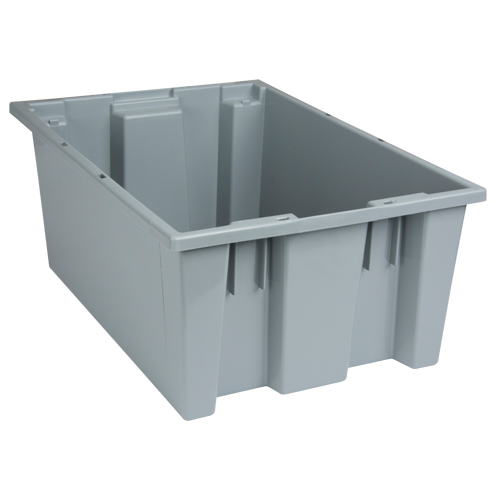 Contenants Stack & Nest, 8" x 19,5" x 13,5", Gris GTA Hardware Inc