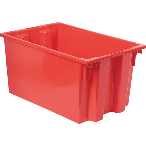 Stack & Nest Totes, 12" x 23.5" x 15.5", Red GTA Hardware Inc