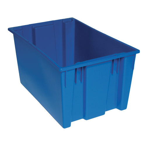 Contenants Stack & Nest, 15" x 29,5" x 19,5", Bleu GTA Hardware Inc