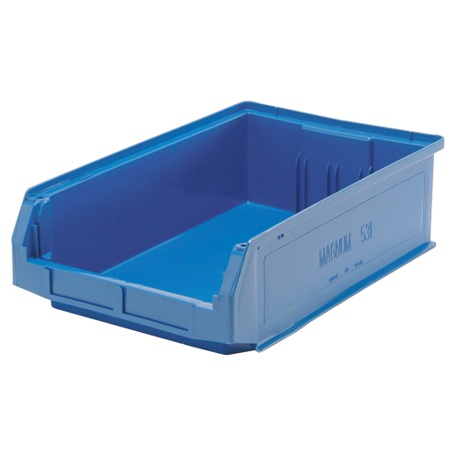 Giant Stacking Containers, 12.375" W x 19.75" D x 5.875" H, Blue GTA Hardware Inc