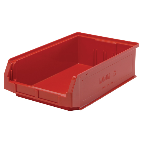 Giant Stacking Containers, 12.375" W x 19.75" D x 5.875" H, Red GTA Hardware Inc